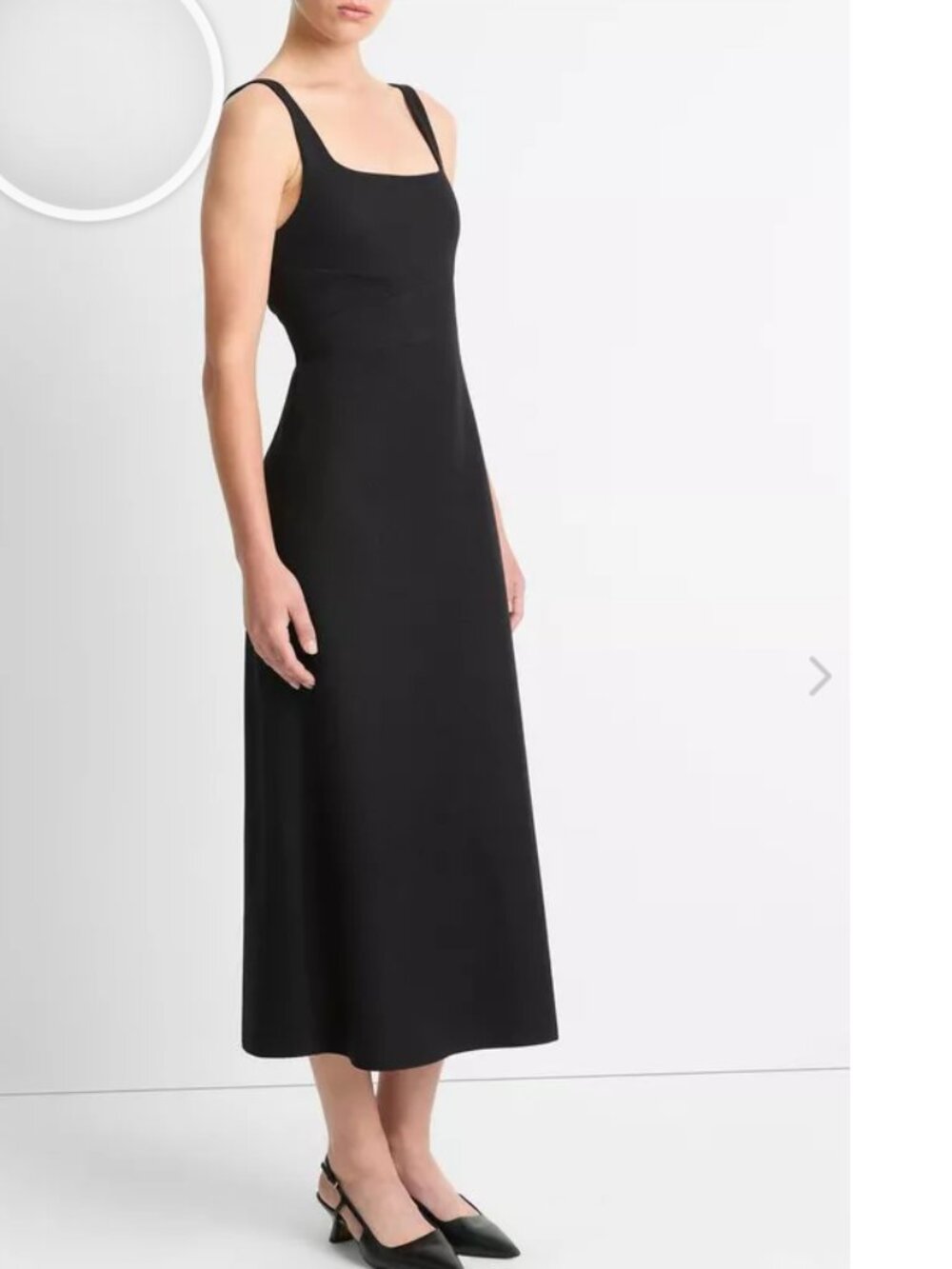 NEW Vince Italian Wool-Blend Column Dress classic midi - Picture 3 of 8